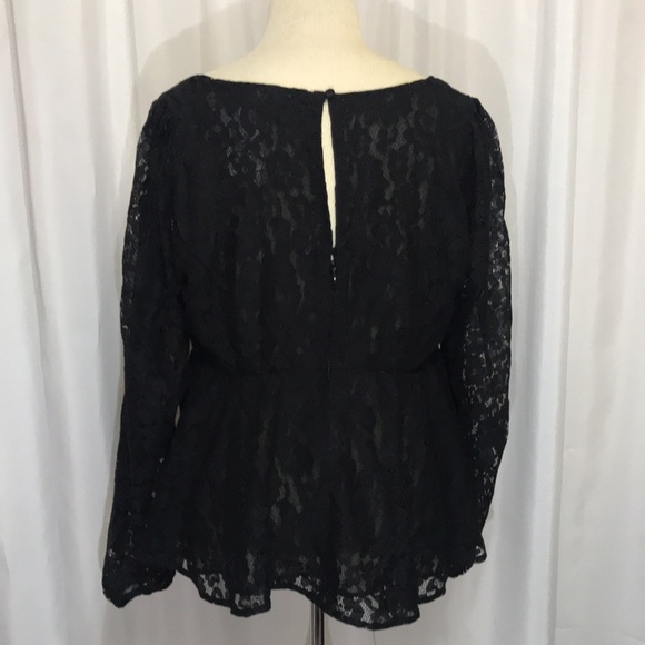 NWT Torrid Peplum Lace Puff Sleeve Top - Picture 6 of 9